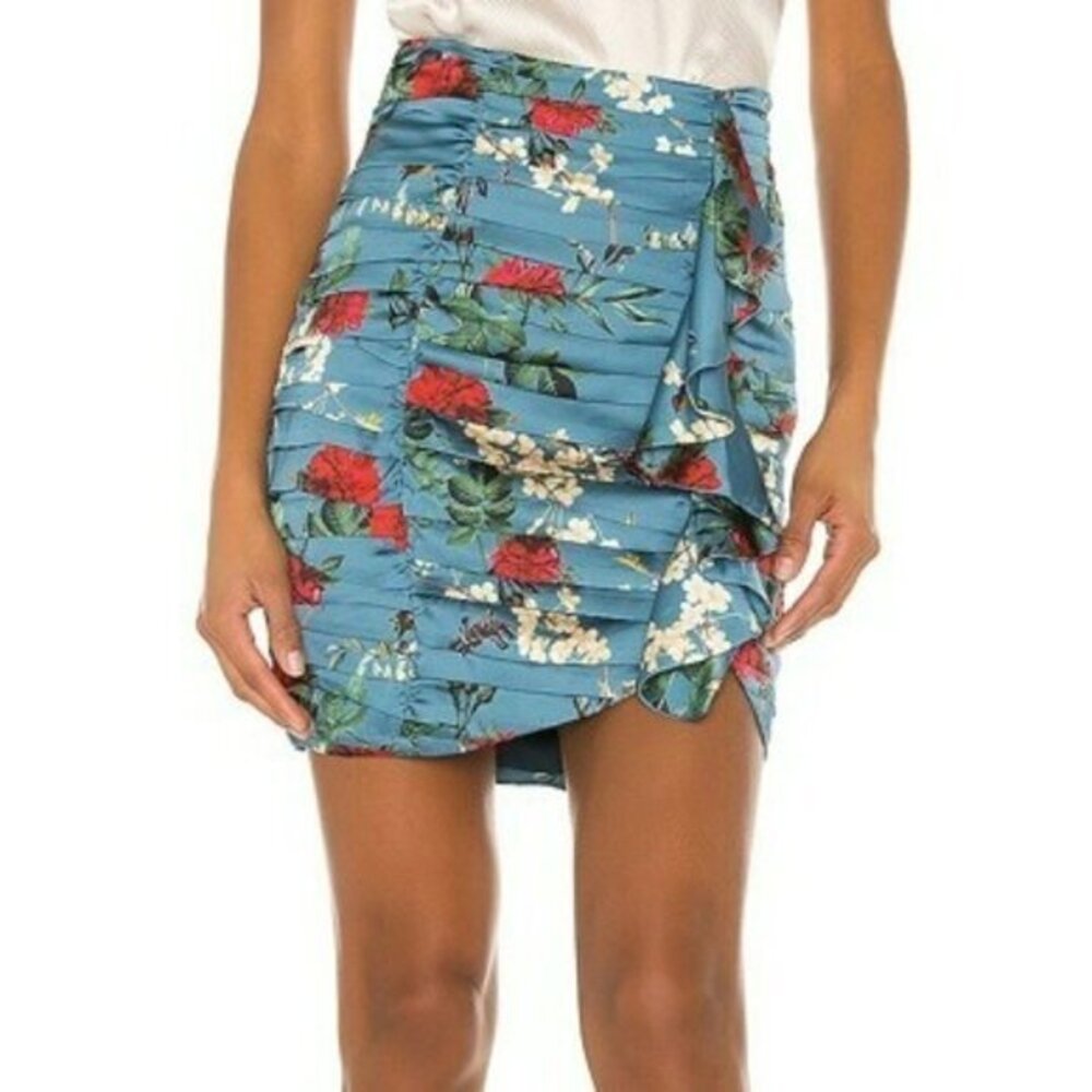 Song of Style Rory Mini Skirt in Antique Blue